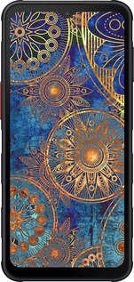 Силиконовый чехол Золотой узор для Samsung Xcover7 Pro - 678u-4092 изображение 