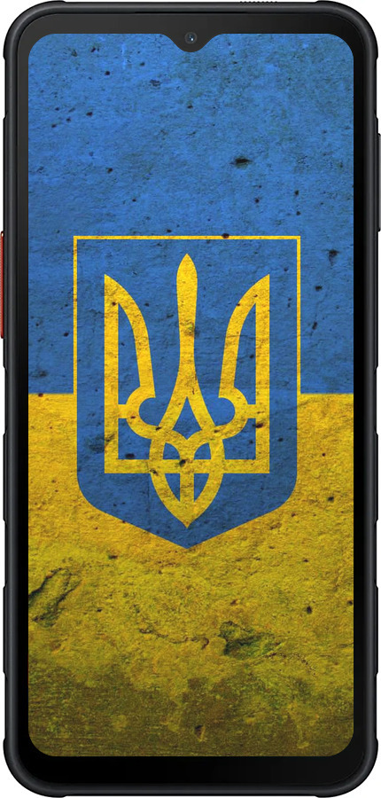 Силиконовый чехол Флаг и герб Украины 2 для Samsung Xcover7 Pro - 378u-4092 изображение 