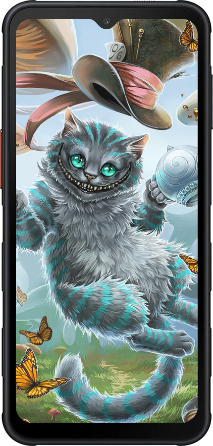 Силиконовый чехол Чеширский кот 2 для Samsung Xcover7 Pro - 3993u-4092 изображение 