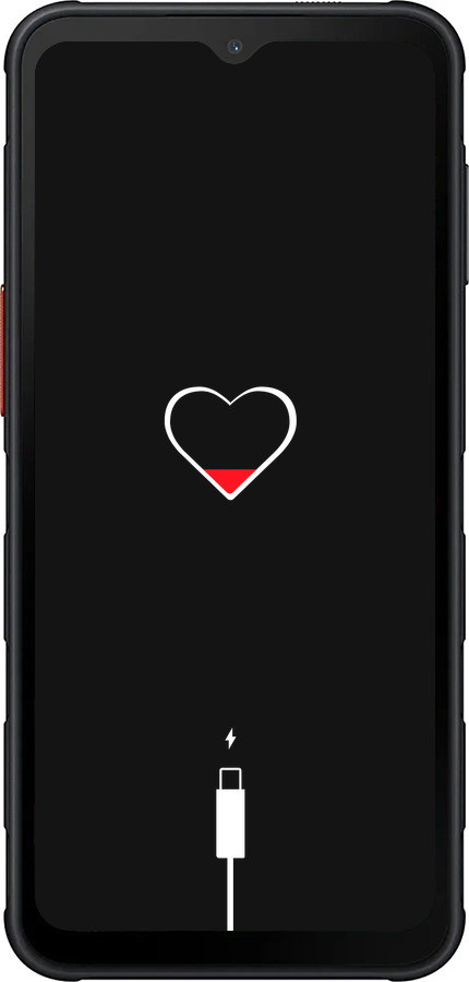 Силиконовый чехол Подзарядка сердца для Samsung Xcover7 Pro - 4274u-4092 изображение 