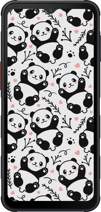 Силиконовый чехол Панды для Samsung Xcover7 Pro - 4318u-4092 изображение 
