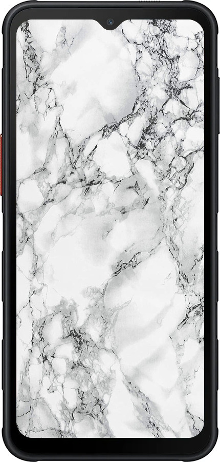 Силиконовый чехол Мрамор белый для Samsung Xcover7 Pro - 4480u-4092 изображение 