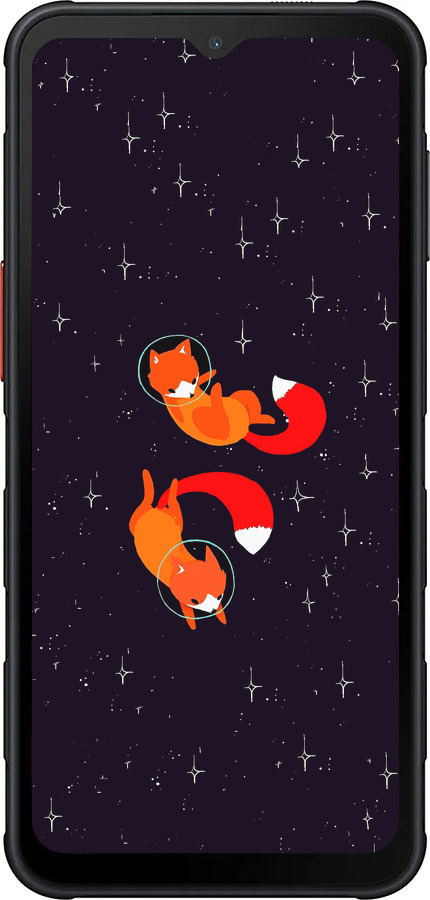 Силіконовий чехол Лисички в космосі для Samsung Xcover7 Pro - 4519u-4092 изображение 