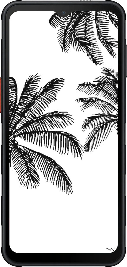 Силіконовий чехол Пальми1 для Samsung Xcover7 Pro - 4634u-4092 изображение 