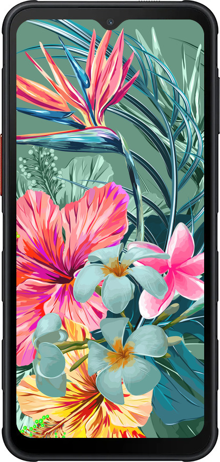Силиконовый чехол Тропические цветы v1 для Samsung Xcover7 Pro - 4667u-4092 изображение 