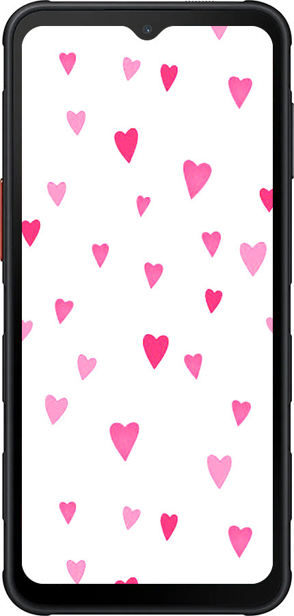 Силіконовий чехол Сердечка 2 для Samsung Xcover7 Pro - 4763u-4092 изображение 