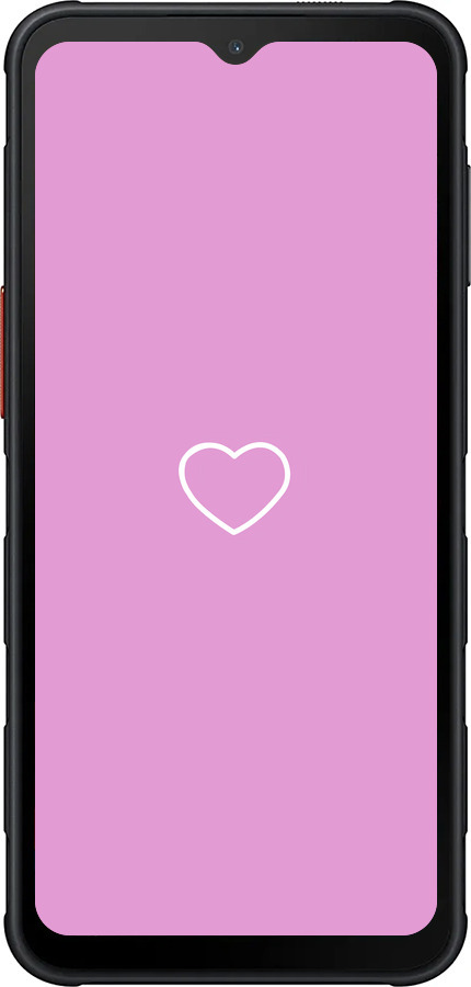 Силиконовый чехол Сердце 2 для Samsung Xcover7 Pro - 4863u-4092 изображение 