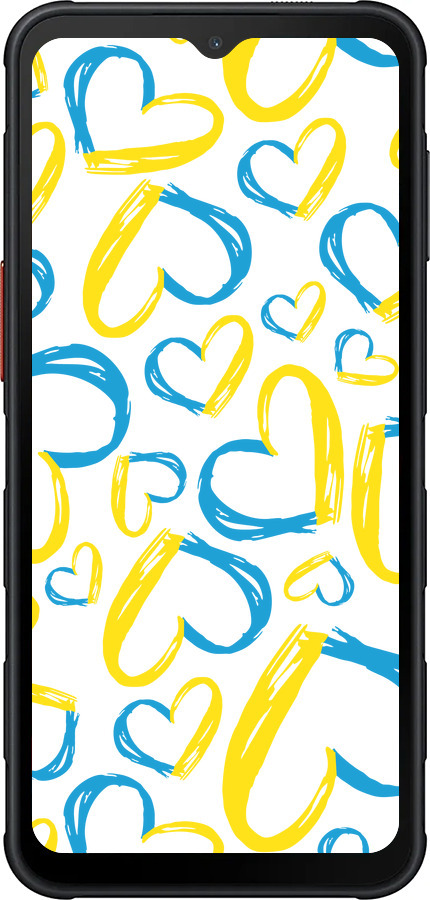 Силиконовый чехол Сердца UA для Samsung Xcover7 Pro - 5292u-4092 изображение 