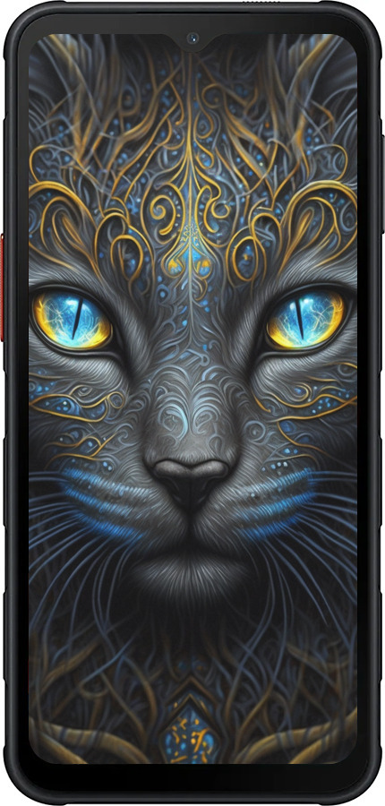 Силиконовый чехол Кошка для Samsung Xcover7 Pro - 5548u-4092 изображение 