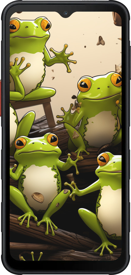 Силиконовый чехол Жабки для Samsung Xcover7 Pro - 5656u-4092 изображение 