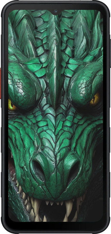 Силиконовый чехол Зелёный дракон v2 для Samsung Xcover7 Pro - 5817u-4092 изображение 