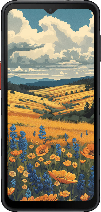 Силиконовый чехол Украинское поле для Samsung Xcover7 Pro - 6082u-4092 изображение 