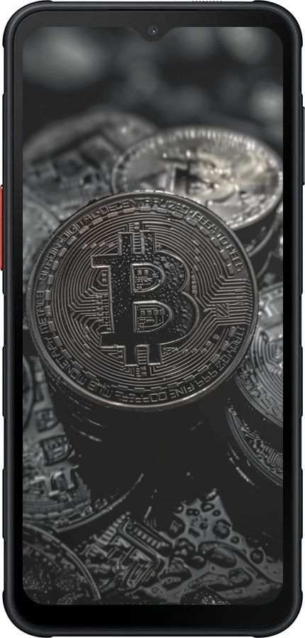 Силиконовый чехол Black Bitcoin для Samsung Xcover7 Pro - 6090u-4092 изображение 