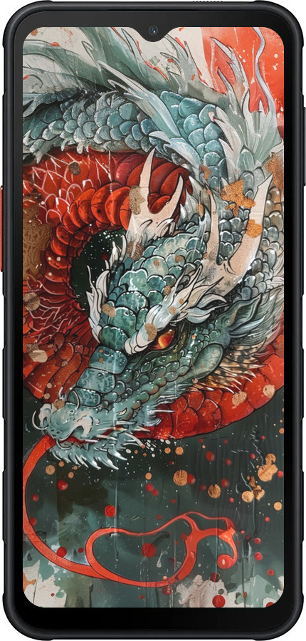 Силиконовый чехол Стихия огня для Samsung Xcover7 Pro - 6101u-4092 изображение 