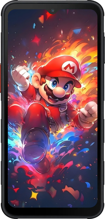 Силиконовый чехол Супер Марио для Samsung Xcover7 Pro - 6342u-4092 изображение 