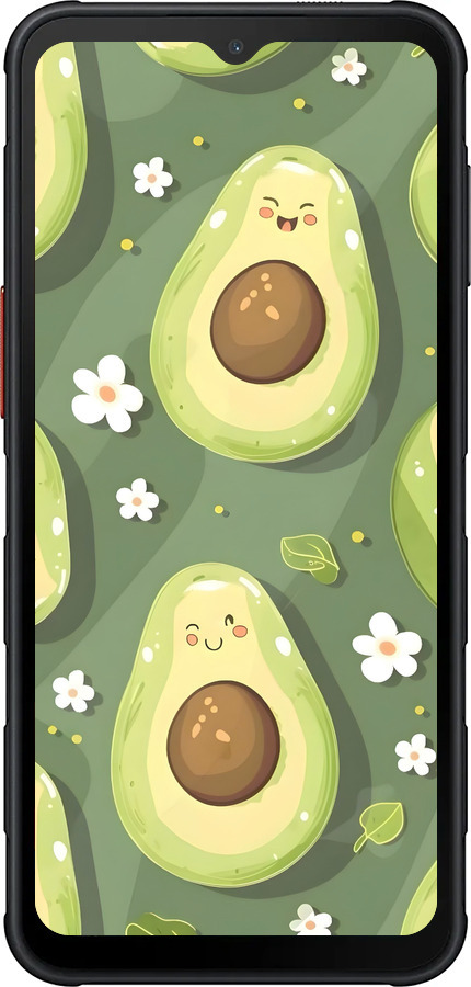 Силиконовый чехол Авокадо для Samsung Xcover7 Pro - 6380u-4092 изображение 