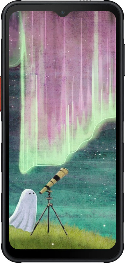 Силиконовый чехол Привидение и звезды для Samsung Xcover7 Pro - 6443u-4092 изображение 