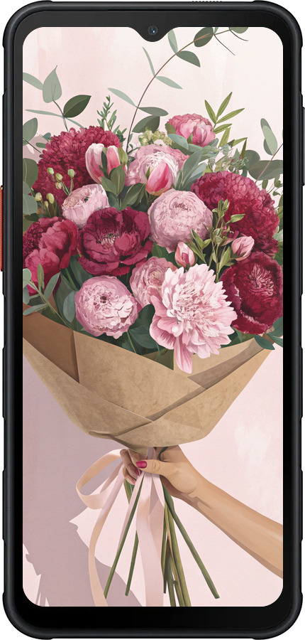 Силиконовый чехол Пионы 1 для Samsung Xcover7 Pro - 6705u-4092 изображение 