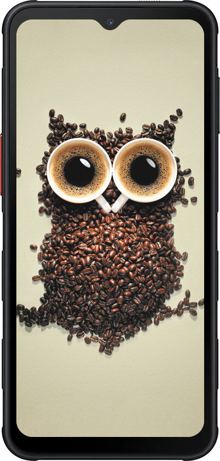 Силиконовый чехол Сова из кофе для Samsung Xcover7 Pro - 777u-4092 изображение 