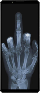 Силиконовый чехол Рука через рентген для Sony Xperia 1 IV - 1007u-2787 изображение 