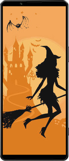 Силиконовый чехол Ведьма на метле для Sony Xperia 1 IV - 1184u-2787 изображение 
