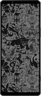 Силиконовый чехол Чёрно-серый стикер бомбинг для Sony Xperia 1 IV - 2432u-2787 изображение 