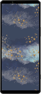 Силиконовый чехол Ночь золотые звезды для Sony Xperia 1 IV - 5421u-2787 изображение 