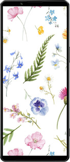 Силиконовый чехол Цветочный фон v2 для Sony Xperia 1 IV - 5472u-2787 изображение 