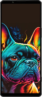 Силиконовый чехол Яркий бульдог для Sony Xperia 1 IV - 5547u-2787 изображение 