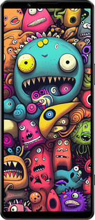 Силиконовый чехол Cмешные монстры для Sony Xperia 1 IV - 5549u-2787 изображение 