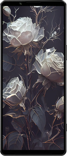 Силиконовый чехол Розы 2 для Sony Xperia 1 IV - 5550u-2787 изображение 