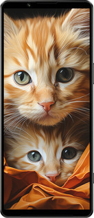 Силиконовый чехол Котики 2 для Sony Xperia 1 IV - 5664u-2787 изображение 