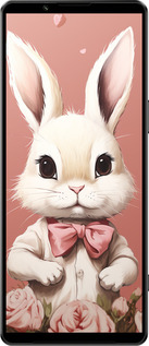 Силиконовый чехол Зайчик для Sony Xperia 1 IV - 5669u-2787 изображение 