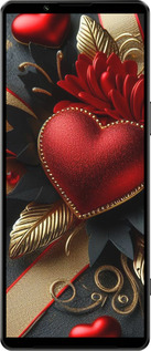 Силиконовый чехол Сердечки v2 для Sony Xperia 1 IV - 5832u-2787 изображение 