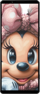 Силиконовый чехол Минни Маус с бантиком для Sony Xperia 1 IV - 6055u-2787 изображение 