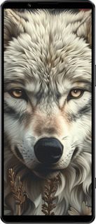 Силиконовый чехол Волчий взгляд для Sony Xperia 1 IV - 6066u-2787 изображение 