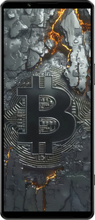 Силіконовий чехол Розпечений біткойн для Sony Xperia 1 IV - 6091u-2787 изображение 