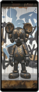 Силіконовий чехол Bronze kaws v2 для Sony Xperia 1 IV - 6098u-2787 изображение 