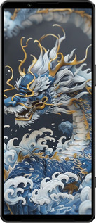 Силиконовый чехол Водяной дракон для Sony Xperia 1 IV - 6113u-2787 изображение 