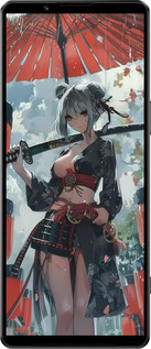 Силиконовый чехол Гейша-воин для Sony Xperia 1 IV - 6124u-2787 изображение 