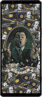 Силиконовый чехол Волк с валл стрит для Sony Xperia 1 IV - 6287u-2787 изображение 