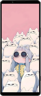 Силиконовый чехол Малышка с котами для Sony Xperia 1 IV - 6295u-2787 изображение 