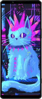 Силиконовый чехол Кот панк для Sony Xperia 1 IV - 6311u-2787 изображение 