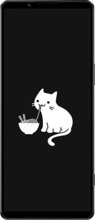 Силиконовый чехол С милым котом на черном фоне для Sony Xperia 1 IV - 6528u-2787 изображение 