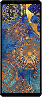 Силіконовий чехол Золотий візерунок для Sony Xperia 1 IV - 678u-2787 изображение 