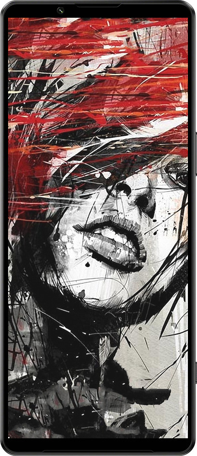 Силиконовый чехол Лицо девушки для Sony Xperia 1 IV - 1162u-2787 изображение 