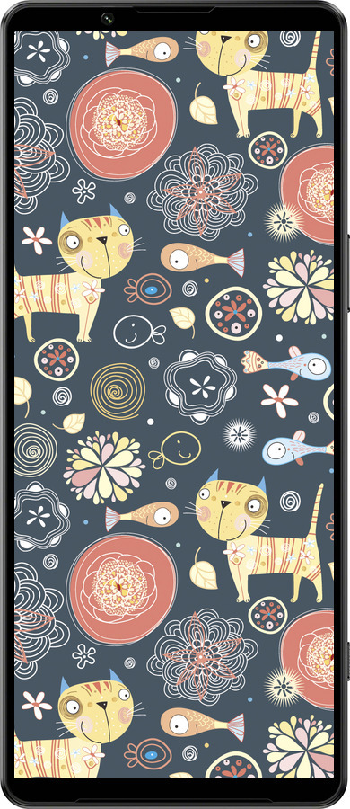 Силиконовый чехол Котята v4 для Sony Xperia 1 IV - 1224u-2787 изображение 