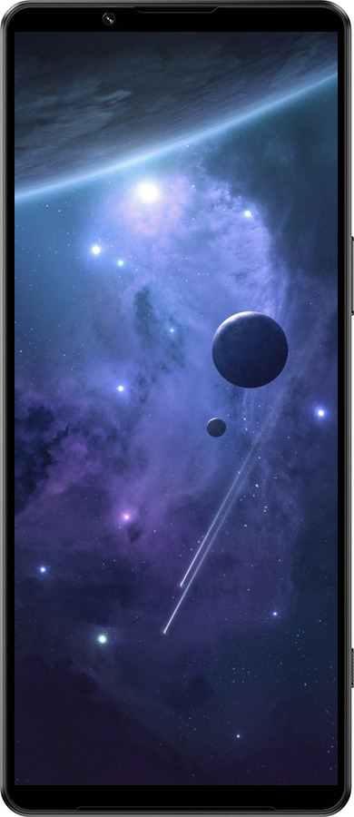 Силиконовый чехол Планеты в синем космосе для Sony Xperia 1 IV - 171u-2787 изображение 