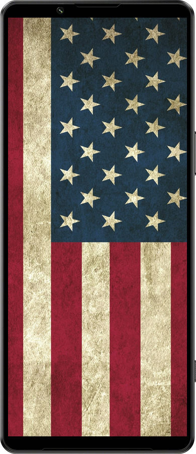 Силиконовый чехол Флаг США для Sony Xperia 1 IV - 395u-2787 изображение 