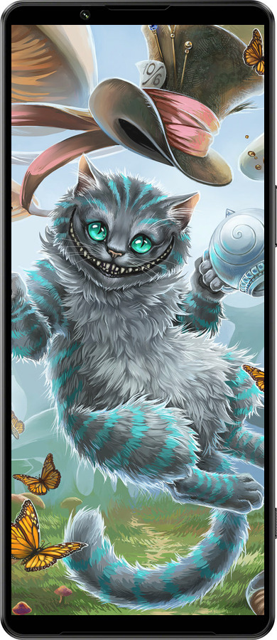 Силиконовый чехол Чеширский кот 2 для Sony Xperia 1 IV - 3993u-2787 изображение 